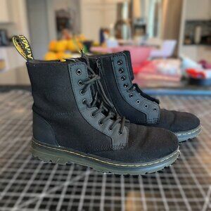 Doc Marten Combs Black Boots Junior